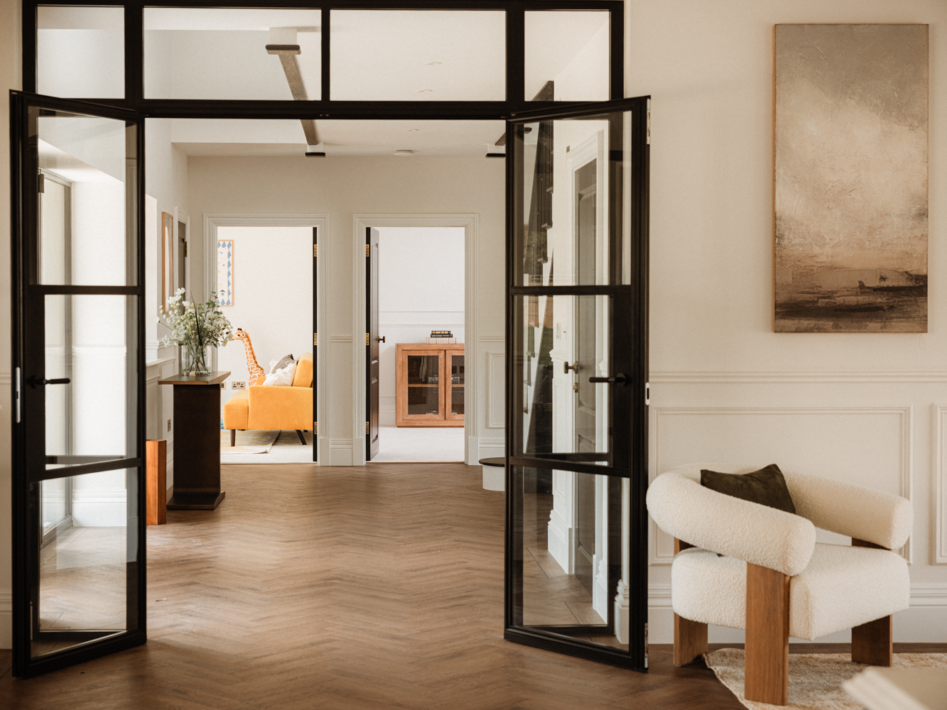 Interior sightline at The Hayloft